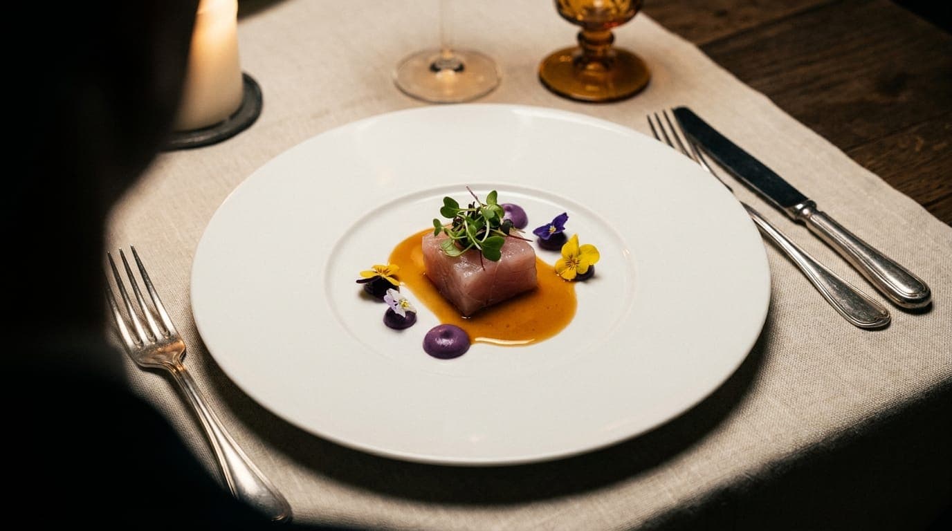 Assiette gastronomique de la Locanda Aldobrandini